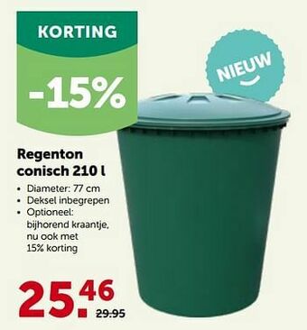 Regenton conisch