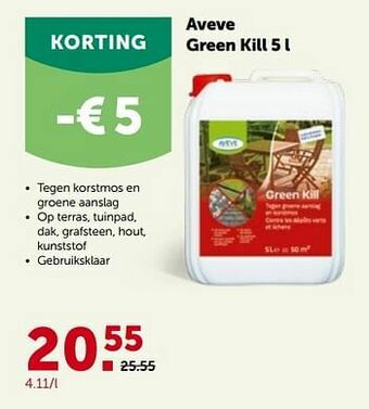AVEVE Aveve green kill aanbieding