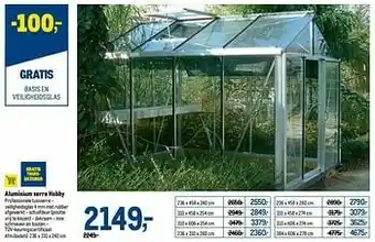 Aluminium serre hobby