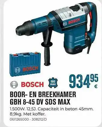 Meno Bosch Boor En Breekhamer aanbieding