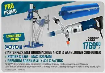 Meno Starterpack Met Boormachine A2211 & Aansluiting Stofzuiger aanbieding