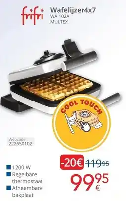 Eldi Wafelijzer 4x7 aanbieding