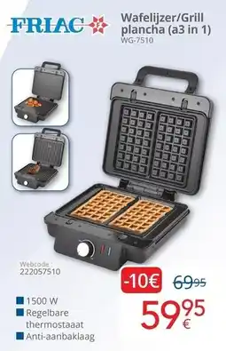 Eldi Wafelijzer/Grill plancha (a3 in 1) aanbieding