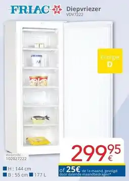 Eldi Diepvriezer aanbieding