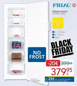 Eldi Diepvriezer VDV7507 WHNF aanbieding