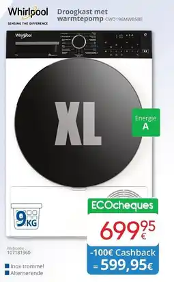 Eldi Droogkast met warmtepomp aanbieding