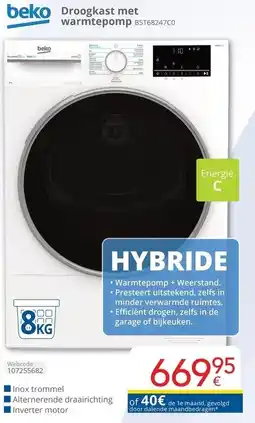 Eldi Droogkast met warmtepomp aanbieding