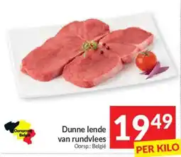 Intermarché Dunne lende van rundvlees aanbieding