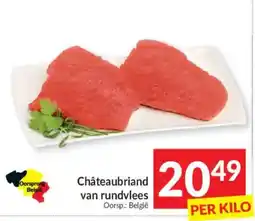 Intermarché Châteaubriand van rundvlees aanbieding