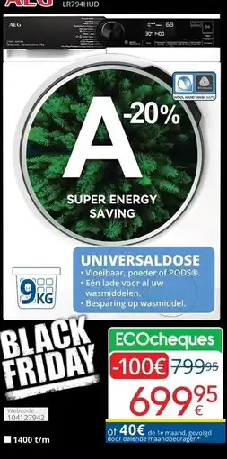 Eldi AEG wasmachine aanbieding