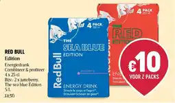 Delhaize Red Bull The sea blue Edition aanbieding