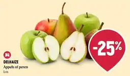 Delhaize Appels of peren aanbieding