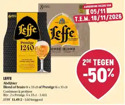 Delhaize Leffe Abdijbier aanbieding