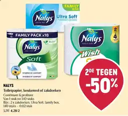 Delhaize Toiletpapier, keukenrol of zakdoeken aanbieding