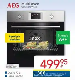 Eldi AEG Multi oven aanbieding