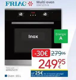 Eldi Multi oven IOM 5219 IX aanbieding