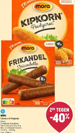 Delhaize Mora frikandel classics aanbieding