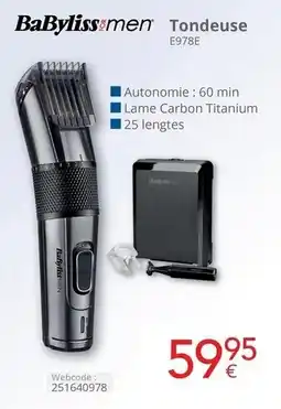 Eldi Tondeuse E978E aanbieding