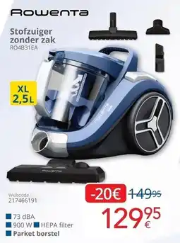 Eldi Stofzuiger zonder zak aanbieding