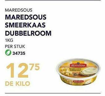 Bidfood Maredsous Smeerkaas Dubbelroom aanbieding