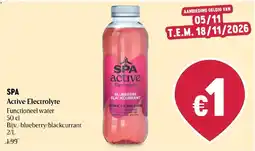 Delhaize Spa active electrolyte aanbieding