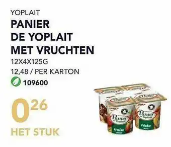Bidfood Panier De Yoplait Met Vruchten aanbieding