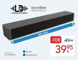 Eldi Soundbar BBSW-0550 2.0 aanbieding