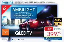 Eldi Philips smart ultra hd qled ambilight tv aanbieding
