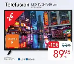 Eldi Telefusion LED TV 24"/60 cm aanbieding