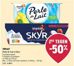 Delhaize Yoplait Perle de Lait of Skyr aanbieding