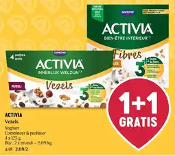 Delhaize Activia Vezels Yoghurt aanbieding