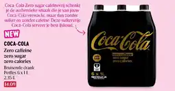 Delhaize Coca-Cola Zero caffeine aanbieding