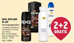 Delhaize Dove, Dove Men of Axe verzorgingsproduct aanbieding