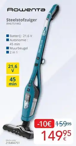 Eldi Steelstofzuiger RH6751WO aanbieding