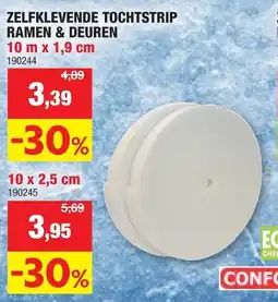 Hubo zelfklevende tochtstrip ramen & deuren aanbieding