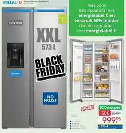 Eldi Amerikaanse koelkast aanbieding