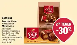 Delhaize Côte d'or bouchée carrés aanbieding