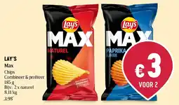 Delhaize Lay's Max Chips aanbieding