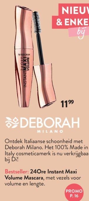 Di Deborah Milano Mascara aanbieding