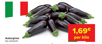 Carrefour Aubergines los verkocht per kilo aanbieding