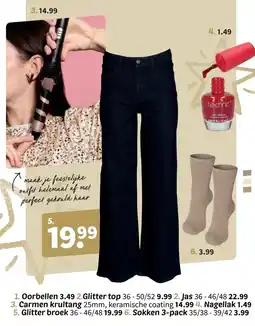 Wibra Glitter broek aanbieding