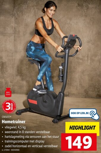Lidl Crivit Hometrainer aanbieding