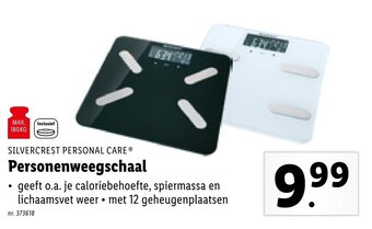 Lidl Silvercrest Personal Care Personenweegschaal aanbieding
