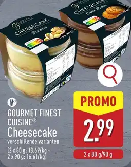 ALDI Gourmet Finest Cuisine Cheesecake aanbieding
