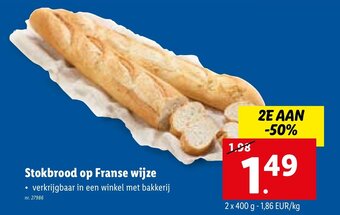 Lidl Stokbrood op Franse wijze aanbieding