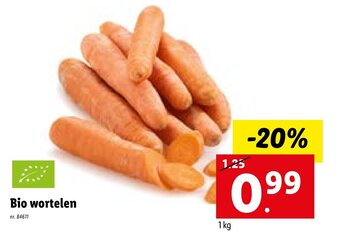 Lidl Bio wortelen aanbieding