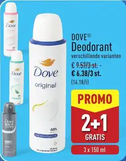 ALDI Dove Deodorant aanbieding