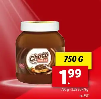 Lidl Choco 750g aanbieding