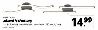 Lidl Livarno Home Ledwand-/plafondlamp aanbieding