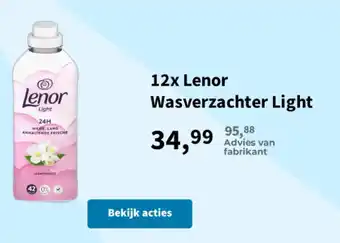 Lenor wasverzachter light